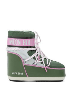 ���[���u�[�c ���f�B�[�X �V���[�Y �u�[�c�E���C���u�[�c Moon Boot Unisex MB Icon Low Space Racing Boots Forest Green �O���[��
