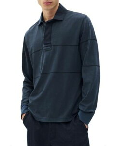 ���O�A���h�{�[�� �����Y �g�b�v�X �V���c rag & bone Washed Rugby Shirt Washed Black �u���b�N