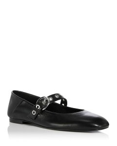 �X�`���A�[�g ���C�c�}�� ���f�B�[�X �V���[�Y �p���v�X Stuart Weitzman Women'supermoto Mary Jane Flats Black �u���b�N