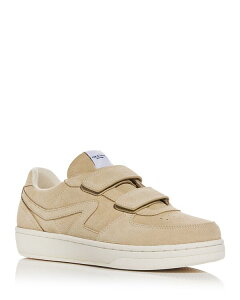 ���O�A���h�{�[�� ���f�B�[�X �V���[�Y �X�j�[�J�[ �X�G�[�h rag & bone Women's Retro Court Suede Strap Low Top Sneakers Tan �^��