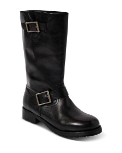 �t���[�s�[�v�� ���f�B�[�X �V���[�Y �u�[�c�E���C���u�[�c Free People Women's Ride or Diengineer Boots Black Leather �u���b�N