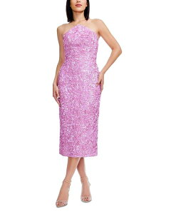 �h���X�U�|�v���[�V���� ���f�B�[�X �g�b�v�X �����s�[�X�p���R�[�� �z���^�[ Dress the Population Etta Sequin Halter Dress Lilac ���C���b�N