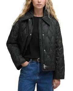 �o�u�A�[ ���f�B�[�X �A�E�^�[ �W���P�b�g�E�u���]�� �L���e�B���O Barbour Bernadette Quilted Jacket Black/Onyx Tartan �u���b�N