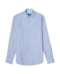 ���o�[�g �^���{�b�g �����Y �g�b�v�X �V���c �~�j Robertalbott Reynolds Mini Check Contemporary Fit Shirt Blue �u���[