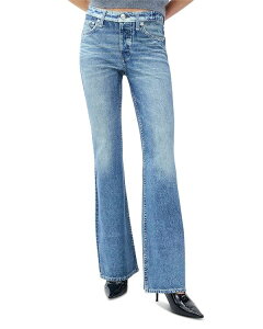 ���O�A���h�{�[�� ���f�B�[�X �{�g���X �f�j���p���c �W�[���Y rag & bone Miramar Ponte Dahlia Mid Rise Sweatpant Jeans in Minet