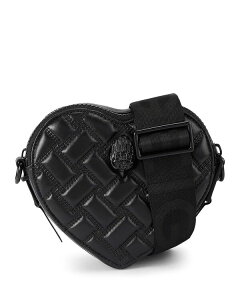 �J�[�g�W�F�C�K�[�����h�� ���f�B�[�X �o�b�O �L���e�B���O �~�j ���U�[ KURT GEIGER LONDON Kensington Heart Mini Quilted Leather Crossbody Black �u���b�N