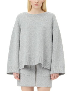 �K�j�[ ���f�B�[�X �A�E�^�[ �j�b�g�E�Z�[�^�[ GANNI Sparkle Sweater Silver �V���o�[