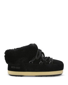 ���[���u�[�c ���f�B�[�X �V���[�Y �T���_�� �X�G�[�h Moon Boot EVX Suede Mules Black/Natural �u���b�N