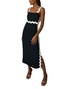 ���C�X ���f�B�[�X �g�b�v�X �����s�[�X �~�f�B REISS Wave Craft Midi Dress Navy �l�C�r�[