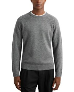 ���C�X �����Y �A�E�^�[ �j�b�g�E�Z�[�^�[ �E�[�� REISS Foulton Wool & Cashmere Raglan Sweater Mid Grey Melange �O���[