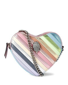 �J�[�g�W�F�C�K�[�����h�� ���f�B�[�X �o�b�O �g�[�� ���U�[ KURT GEIGER LONDON Kensington Heart Metallic Leather Stripe Crossbody Open Miscelaneous ���^���b�N