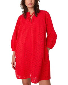 �z�C�b�X���Y ���f�B�[�X �g�b�v�X �����s�[�X �~�j �R�b�g�� Whistles Broderie Cotton Mini Dress Red ���b�h