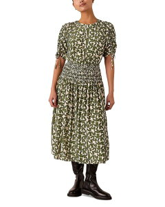 �z�C�b�X���Y ���f�B�[�X �g�b�v�X �����s�[�X �v�` �~�f�B Whistles Petites Abstract Squares Midi Dress Ivory/Multi �A�C�{���[