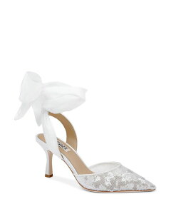 �o�b�W�F���[�~�V���J ���f�B�[�X �V���[�Y �p���v�X Badgley Mischka Women's Blaze Pumps White Satin �z���C�g