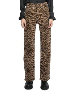 �U�f�B�O �G ���H���e�[�� ���f�B�[�X �{�g���X �f�j���p���c �v�����g �W�[���Y Zadig & Voltairevy High Rise Leopard Print Jeans in Daim �A�j�}��