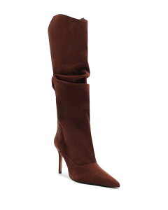 �V���b�c ���f�B�[�X �V���[�Y �u�[�c�E���C���u�[�c �g�[�� ���U�[ SCHUTZ Women's Maryana Up Slouch Nubuck Leather Tall Boots Root Brown �u���E��