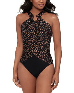 �~���N���X�[�c ���f�B�[�X ���� �㉺�Z�b�g Miraclesuit Costa D'Oro Aphrodite One Piece Swimsuit Black �u���b�N