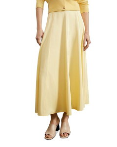 �z�b�u�X�����h�� ���f�B�[�X �{�g���X�J�[�g HOBBS LONDON Limited Charteriside Zip Skirt Pale Yellow �C�G���[