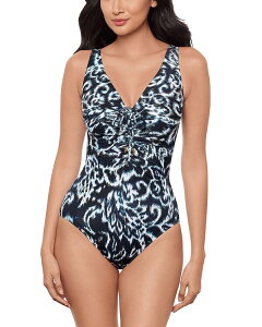 �~���N���X�[�c ���f�B�[�X ���� �㉺�Z�b�g Miraclesuit Adorn Bella One Piece Swimsuit Black/White �z���C�g