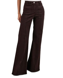 ���C�X ���f�B�[�X �{�g���X �f�j���p���c �W�[���Y REISSakura Flared Patch Pocket Jeans Burgundy �o�[�K���f�B
