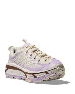 �z�J�I�l�I�l ���f�B�[�X �V���[�Y �X�j�[�J�[ HOKA Women's Mafate Three2 Wordmark Running Sneakers Alabaster/Iris Flower