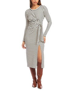 �t�B�t�e�B�[���g�D�G���e�B ���f�B�[�X �g�b�v�X �����s�[�X �~�f�B Fifteen Twenty Maddie Long Sleeve Midi Dresstripe �X�g���C�v
