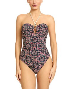 ���r���s�b�R�[�l ���f�B�[�X ���� �㉺�Z�b�g Robin Piccone Maggy Bandeau One Piece Swimsuit Multi �}���`�J���[