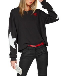 ���[�������V ���f�B�[�X �A�E�^�[ �p�[�J�[�E�X�E�F�b�g LAUREN MOSHI Lee Boxinglove Hoodie Black �u���b�N