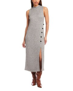 �t�B�t�e�B�[���g�D�G���e�B ���f�B�[�X �g�b�v�X �����s�[�X �~�f�B Fifteen Twenty Lauren Button Detail Midi Dress Gray �O���[