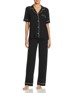 �G�o�[�W�F�C ���f�B�[�X �A���_�[�E�F�A �i�C�g�E�F�A Eberjey Gisele Short Sleeve Long Pant Pajama Set Black/Sorbet Pink �u���b�N