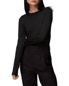 �z�C�b�X���Y ���f�B�[�X �A�E�^�[ �j�b�g�E�Z�[�^�[ Whistles Annie Sparkle Knit Sweater Black �u���b�N