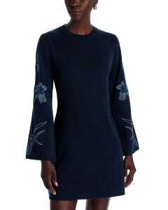 ���t�F�}���u�e ���f�B�[�X �g�b�v�X �����s�[�X �~�j�b�g La Fe Maraboute Knit Mini Dresstormy
