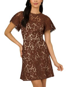 �A�h���A�i �p�y�� ���f�B�[�X �g�b�v�X �����s�[�X ���[�X Adrianna Papellace Dress Espresso
