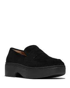 �t�B�b�g�t���b�v ���f�B�[�X �V���[�Y �p���v�X FitFlop Women's Luma Demi Wedge Flats All Black �u���b�N