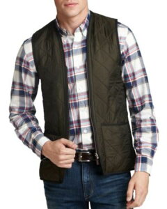 �o�u�A�[ �����Y �A�E�^�[ �x�X�g �R�[�g Barbour Polarquilt Waistcoat Zip In Liner Olive �I���[�u