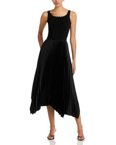 �G���[�^�n�� ���f�B�[�X �A�E�^�[ �j�b�g�E�Z�[�^�[ Elie Tahari Mave Mixed Media Sweater Dress Black �u���b�N