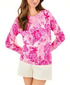 �����[�s�����b�c�@�[ ���f�B�[�X �A�E�^�[ �j�b�g�E�Z�[�^�[ Lilly Pulitzer Salima Sweater Parigi Pink Supporting Squad �s���N