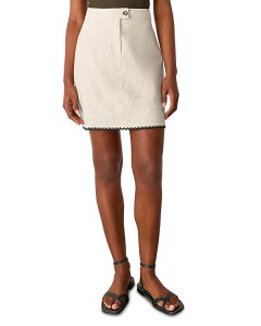 �z�C�b�X���Y ���f�B�[�X �{�g���X�J�[�g �~�j �R�b�g�� ���l�� Whistles Linen Cotton Mini Skirt Oatmeal �I�[�g�~�[��