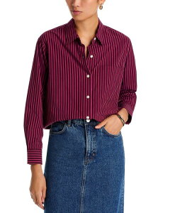 ���C���Y ���f�B�[�X �g�b�v�X �V���c Rails Elsa Shirt Mulberry Stripe �X�g���C�v
