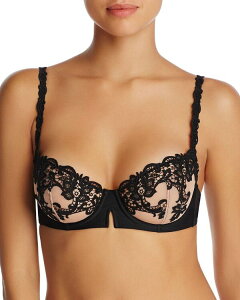 �V���[�k�y���[�� ���f�B�[�X �A���_�[�E�F�A �u���W���[ ���b�V�� ���[�X Simone Perele Simone P r le Saga Lace Mesh Demi Bra Black �u���b�N