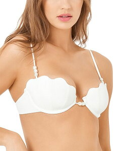 �G���X�y�[�X ���f�B�[�X ���� �g�b�v�̂� L*Space L*Sunrise Shell Bikini Top Cream �N���[��