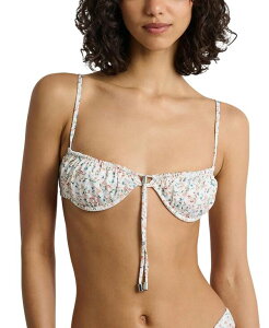 �I�j�A ���f�B�[�X ���� �g�b�v�̂� Onia Rose Bikini Top White Multi �z���C�g