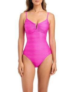 �u���[���b�h�r�[�e�B ���f�B�[�X ���� �㉺�Z�b�g Bleu Rod Beattie V Wire Over The Shoulder One Piece Swimsuit Dahlia