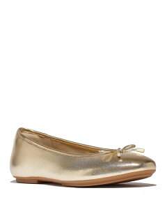 �t�B�b�g�t���b�v ���f�B�[�X �V���[�Y �p���v�X FitFlop Women's Delicato Bow Ballet Flats Platino