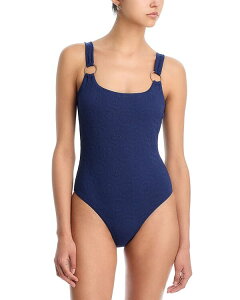 �A�N�A ���f�B�[�X ���� �㉺�Z�b�g AQUA Swim O Ring One Piece Swimsuit - Exclusive Navy �l�C�r�[