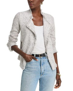 �j�b�N�v���X�]�[�C ���f�B�[�X �A�E�^�[ �W���P�b�g�E�u���]�� �j�b�g �t�����W NIC+ZOE Fringe Mix Knit Jacket Sugar Cookie