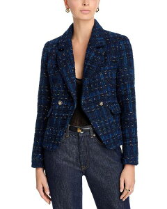 �A�N�A ���f�B�[�X �A�E�^�[ �W���P�b�g�E�u���]�� �c�C�[�h �u���U�[ AQUA Tweed Cutaway Blazer - Exclusive Navy/Gold �l�C�r�[