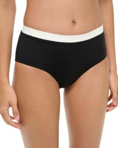 �X�^�E�h ���f�B�[�X ���� �{�g���X�̂� STAUDevon High Rise Bikini Bottom Black/White �z���C�g
