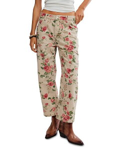 �t���[�s�[�v�� ���f�B�[�X �{�g���X �f�j���p���c �v�����g �W�[���Y Free People We The Free Deep Trance Mid Rise Printed Jeans in Wallpaper