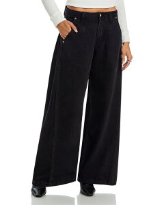 �t���[�s�[�v�� ���f�B�[�X �{�g���X �J�W���A���p���c ���C�h���b�O �v���[�c Free People Block Party Pleated Wide Leg Pantstreet Light